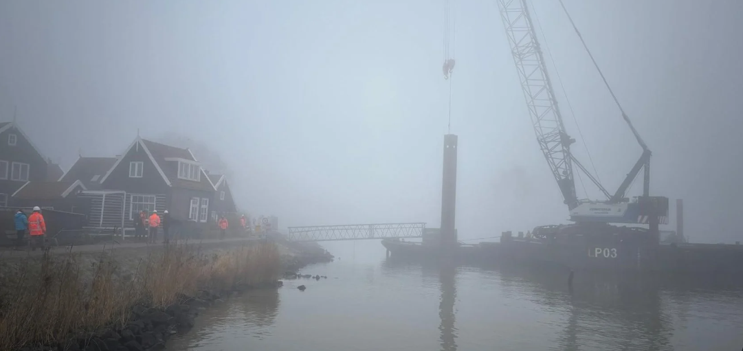 Werkzaamheden aan de damwand bij de Rozewerf afgerond